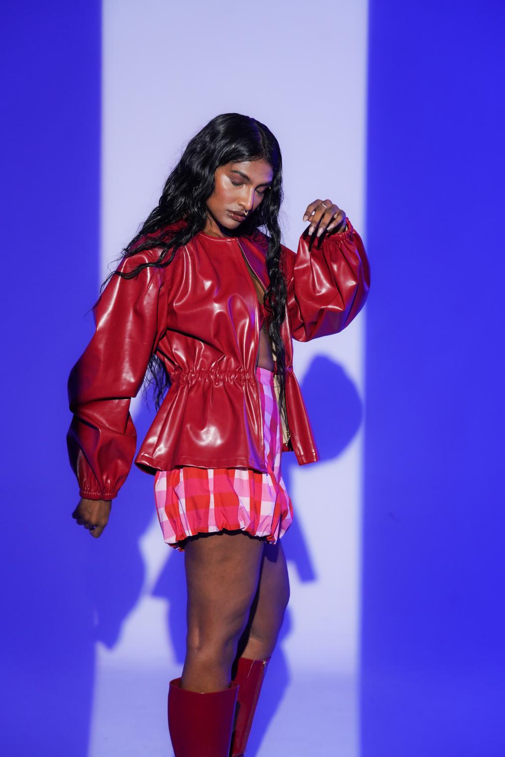 Power Puff Leather Jacket