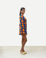 Cowl Dress - Phataka Print