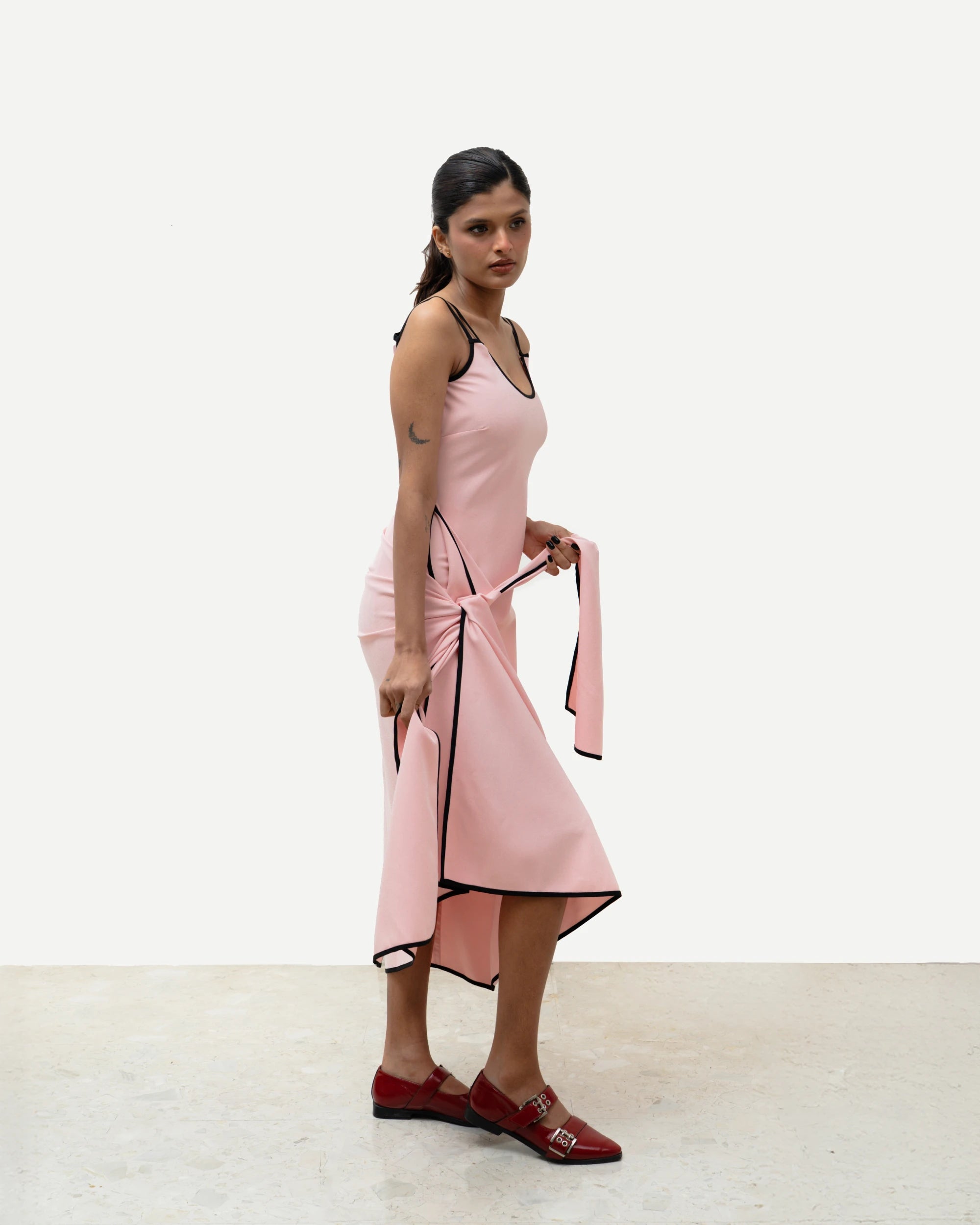 Side Fling Top - Pink