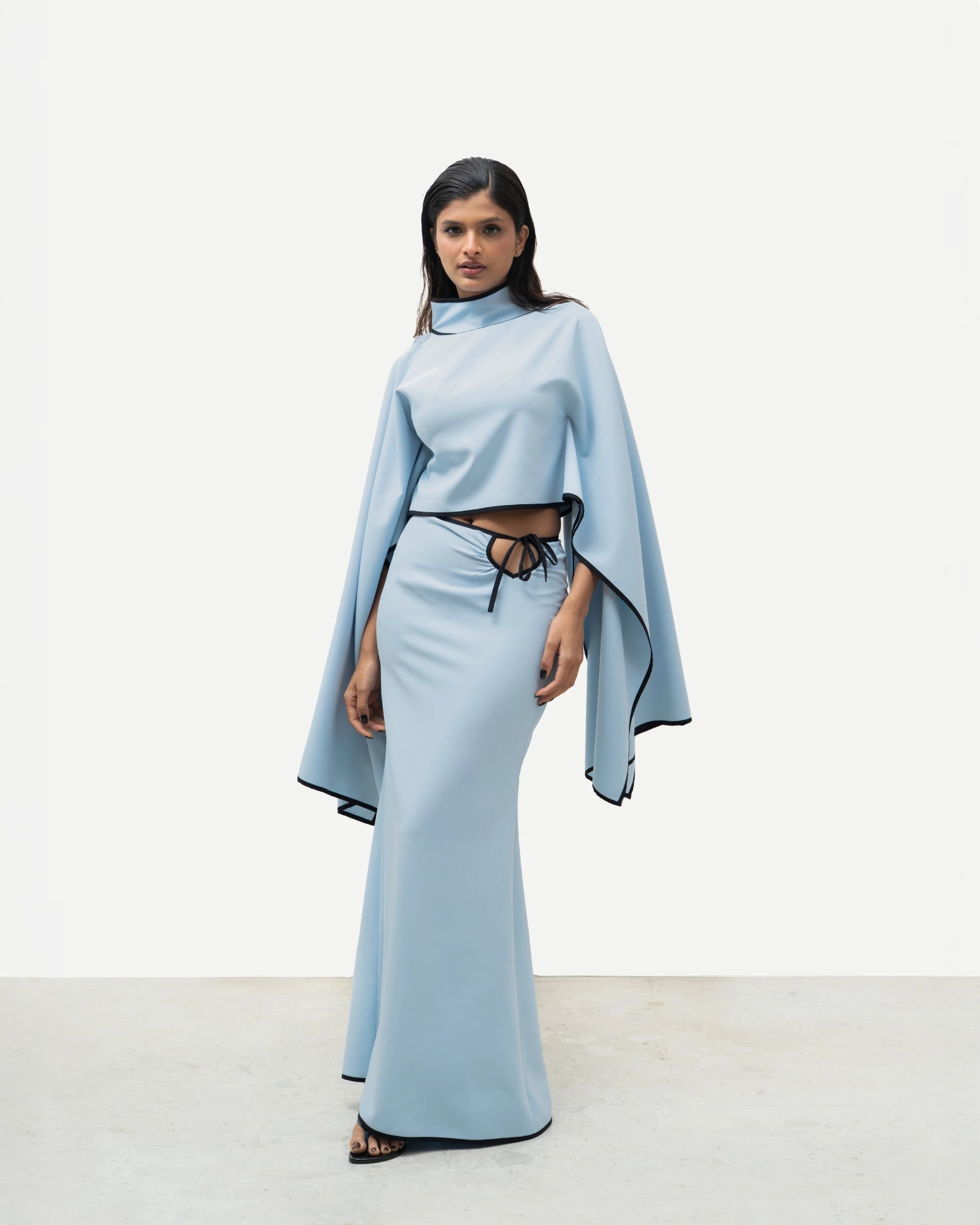 Cut-Out Skirt - Blue