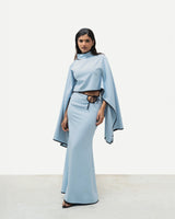 Cut-Out Skirt - Blue