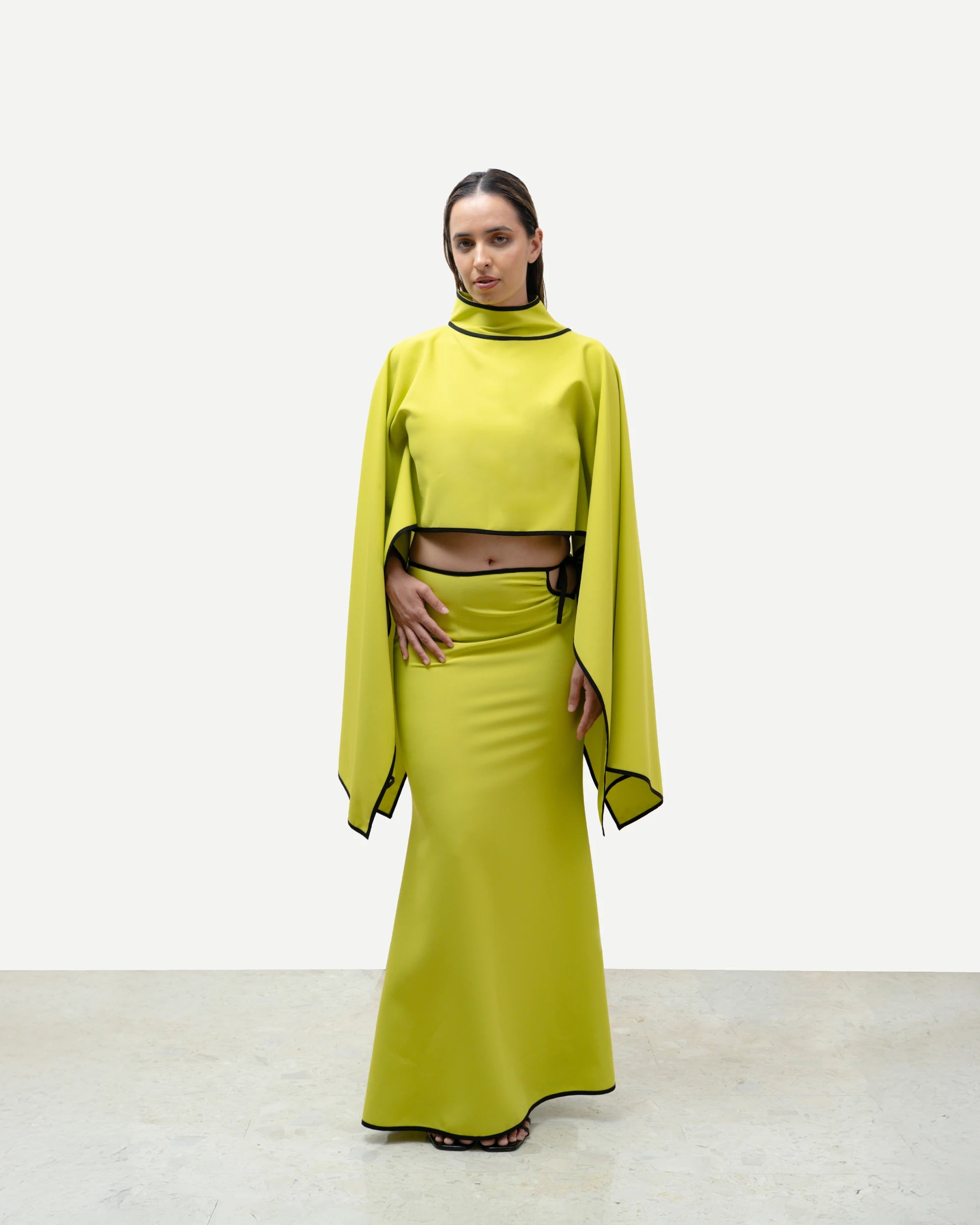 Cut-Out Skirt - Green