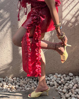 Bow Down To Me Skirt (Chilly Red)