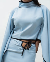 Cut-Out Skirt - Blue