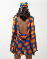 Cowl Dress - Phataka Print