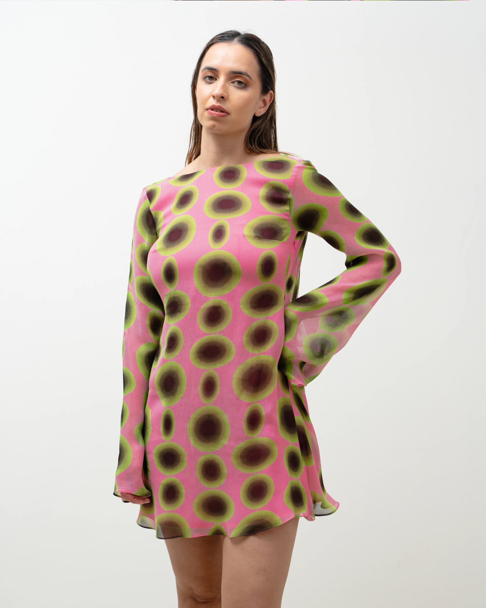Cowl Dress - Morni Print