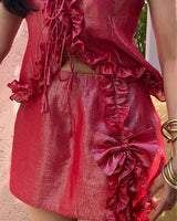 Bow Down To Me Skirt (Chilly Red)