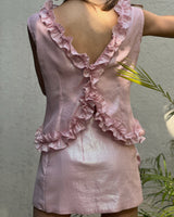 Tie me up top (Blush Pink)