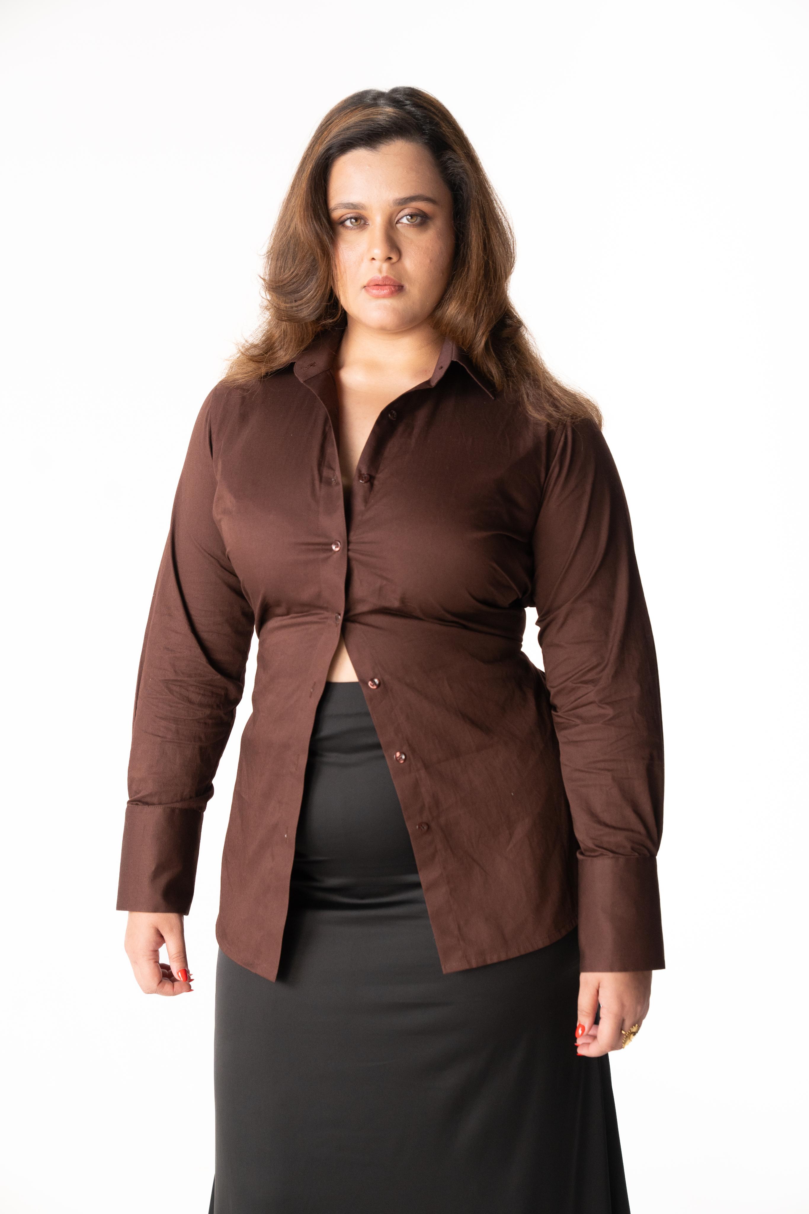 Pull It Together Shirt (Brown)