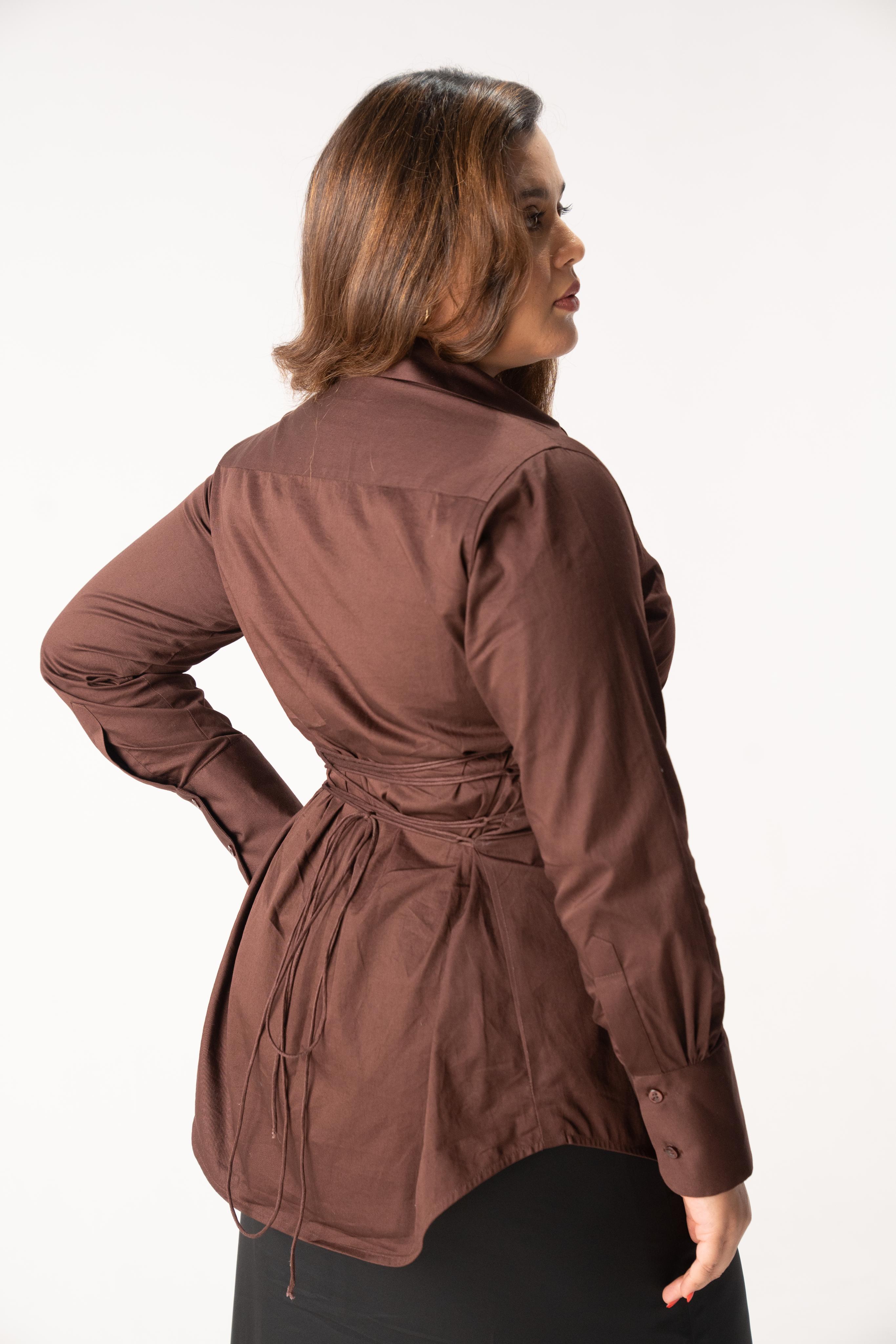 Pull It Together Shirt (Brown)