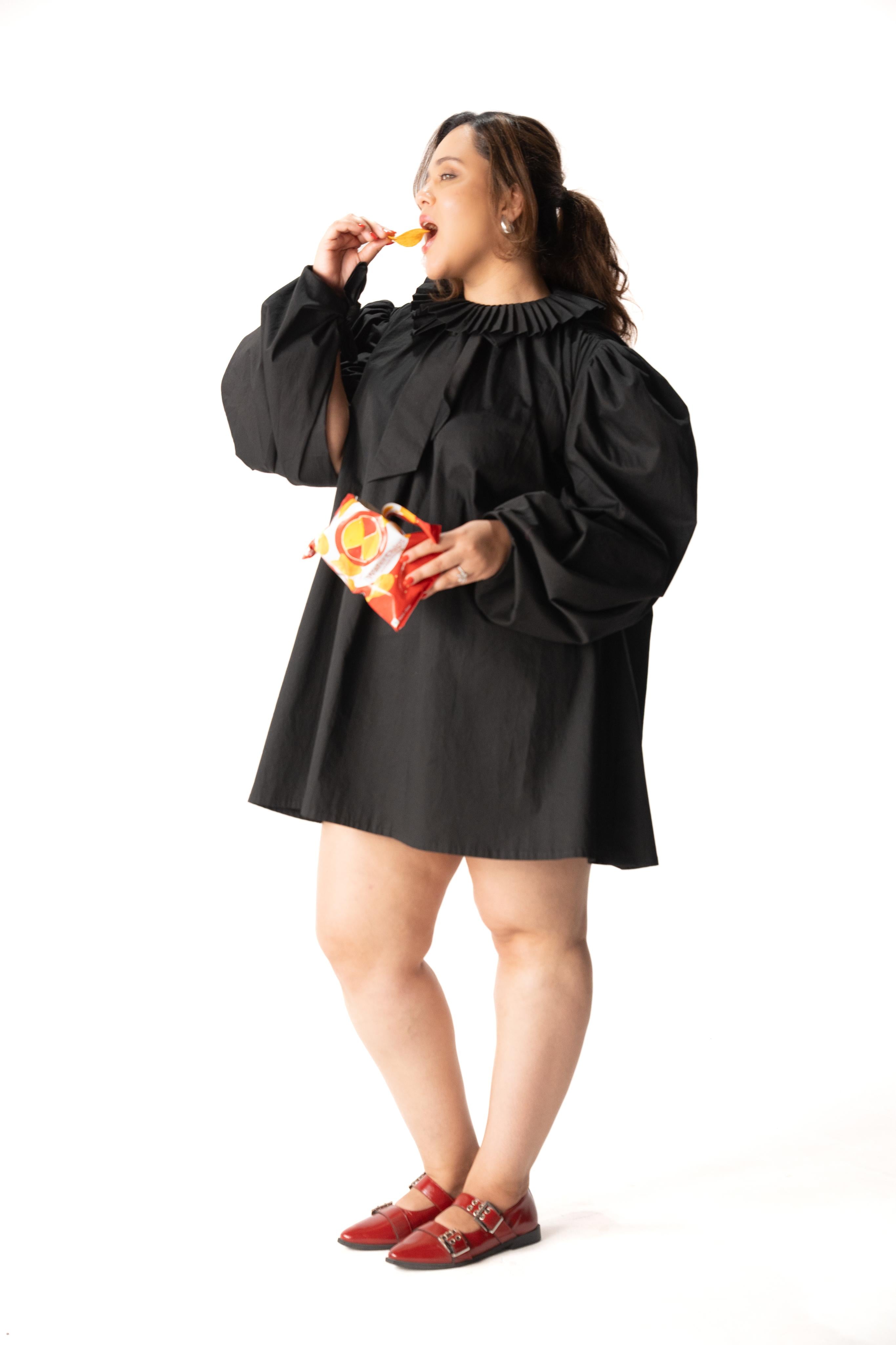 The Cape Dress (Black)