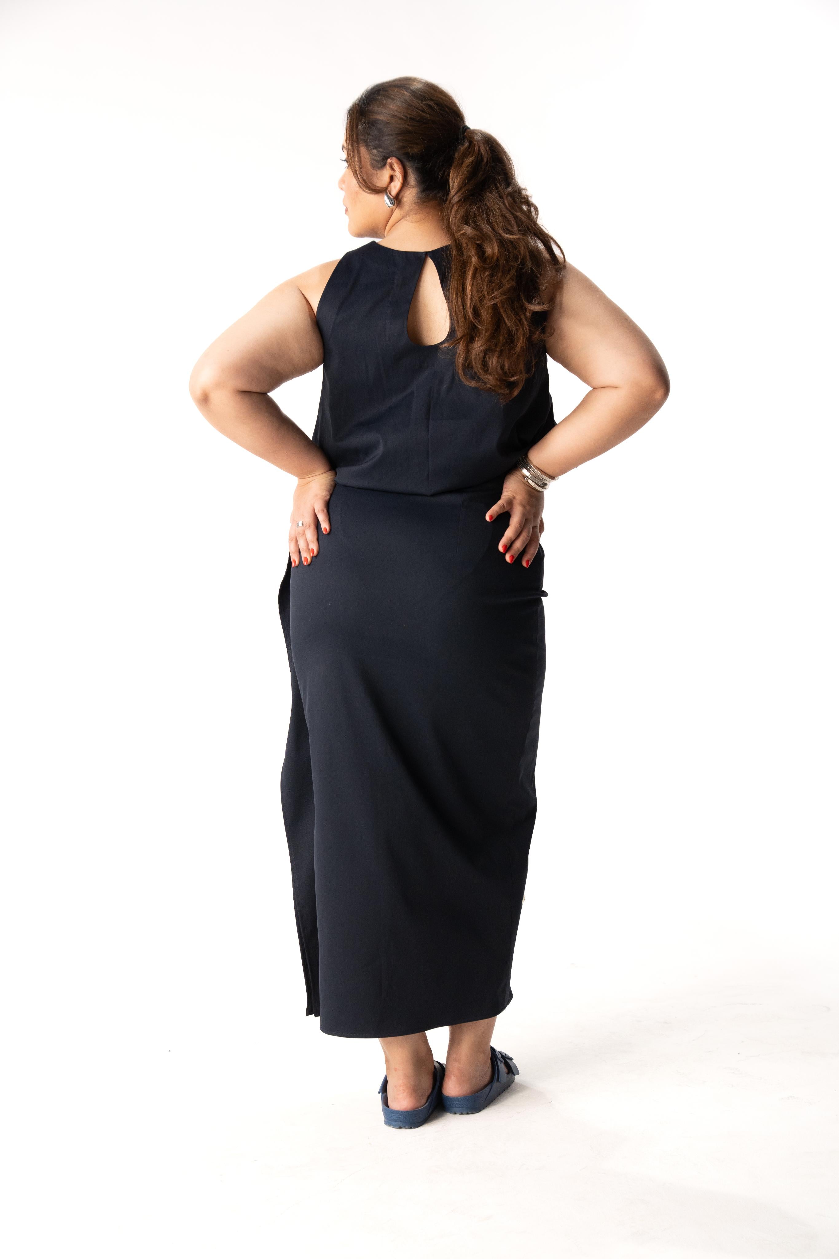 Side Fling Skirt (Navy)