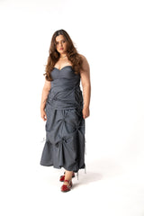 Strings Attached Skirt (Grey)