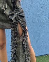 Bow Down To Me Skirt (Starry Black)
