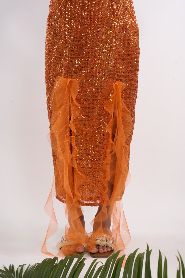 Jellyfish Skirt (Coral Orange)