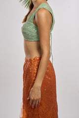 Tan Lines Bralette Top (Algae Green)