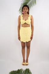 Happy as a clam skirt (Sunshine yellow)
