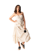 Strings Attached Skirt (Beige)